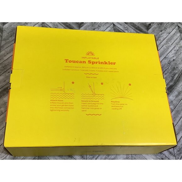 Sun Squad Inflatable Toucan Arch Sprinkler 5Ft Tall - Picture 2 of 4